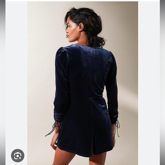 Urban Outfitters Blue Velvet Romper - Picture 6 of 8